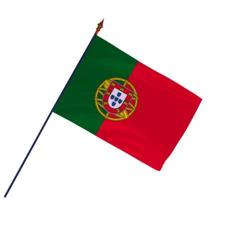 Drapeau Portugal avec hampe officielle