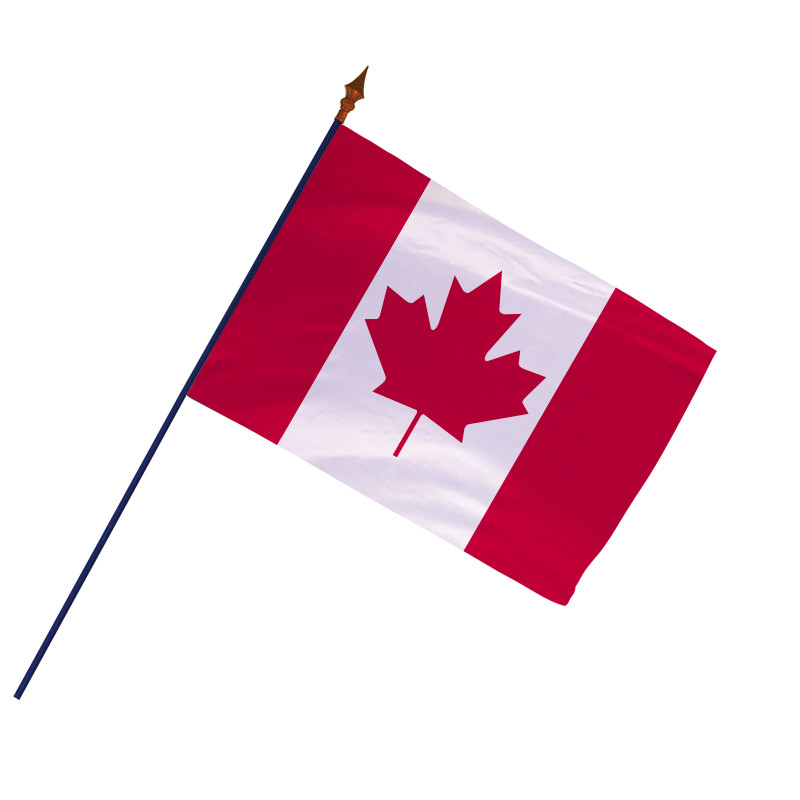 Drapeau Canada avec hampe officielle