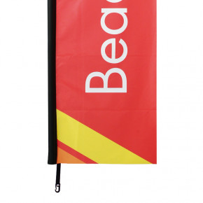 Kebab - Drapeau publicitaire avec pied et mât oriflamme 340X60 cm