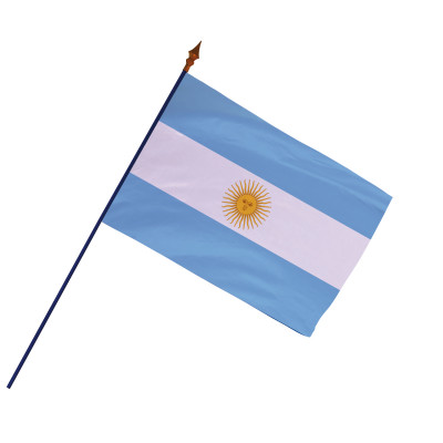 Drapeau Argentine officiel avec hampe