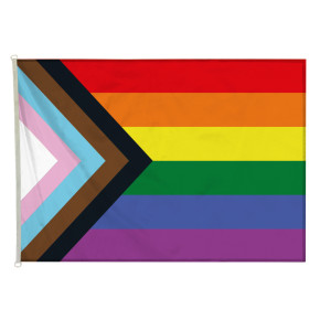 Drapeau LGBTQ+ (forme horizontale) -Version 2018 - MACAP