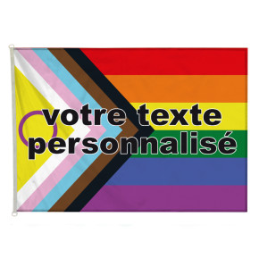 Drapeau LGBTQ+ Personnalisé (forme horizontale) - MACAP