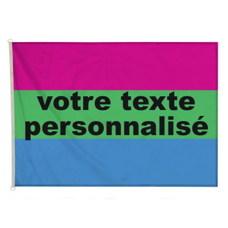 Drapeau LGBTQ Polysexuel Personnalisé (forme horizontale) - MACAP