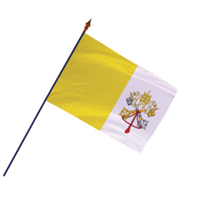 Drapeau Le Vatican avec hampe et ourlets | MACAP