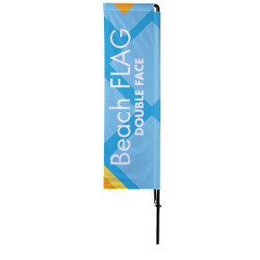 Beach flag - Oriflamme POTENCE Double Face (Mât + Voile) - MACAP