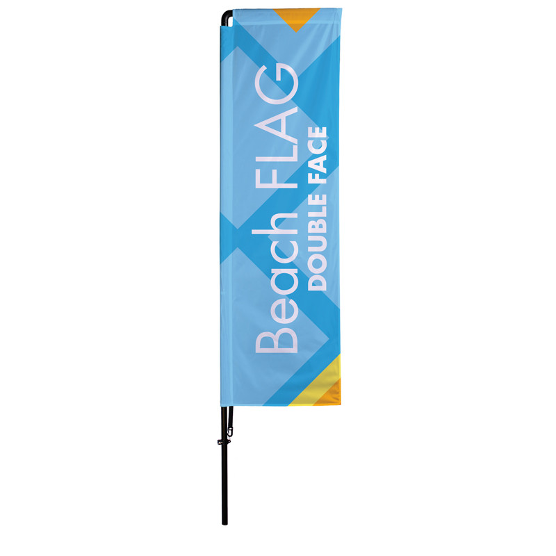 Beach flag - Oriflamme POTENCE Double Face (Mât + Voile) - MACAP