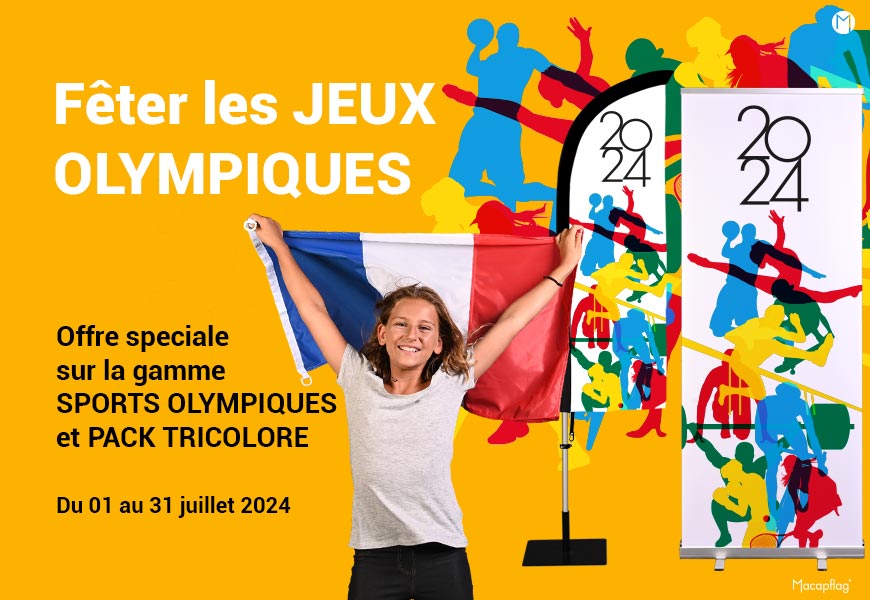 Offre spéciale jeux olympiques et drapeau France