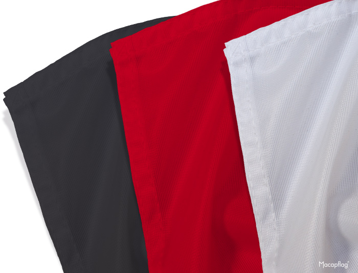 Drapeau officiel des pays noir rouge et blanc