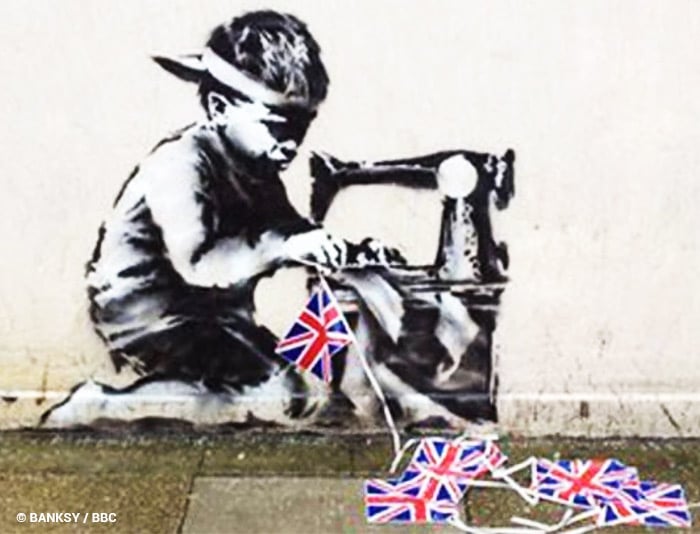 Slave Labor de Banksy à Londres