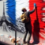 La place du drapeau dans l'art urbain