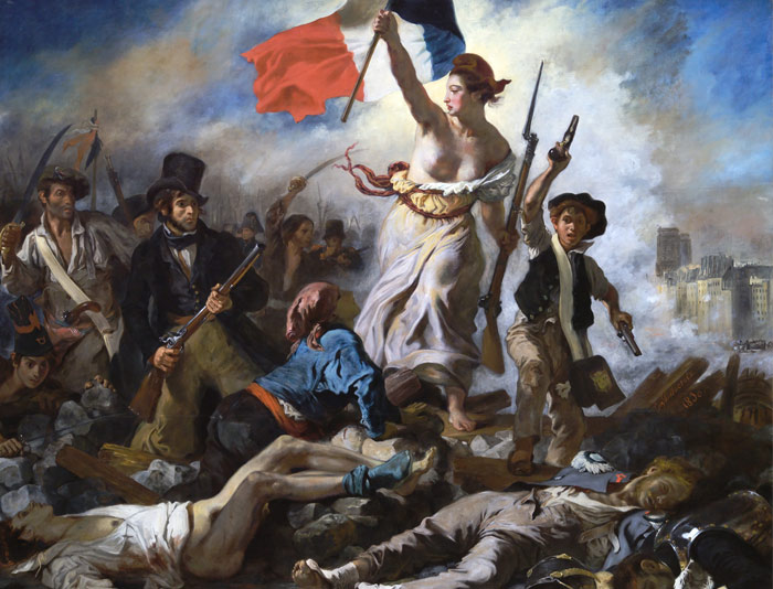 Marianne dans la liberté guidant de peuple de Delacroix