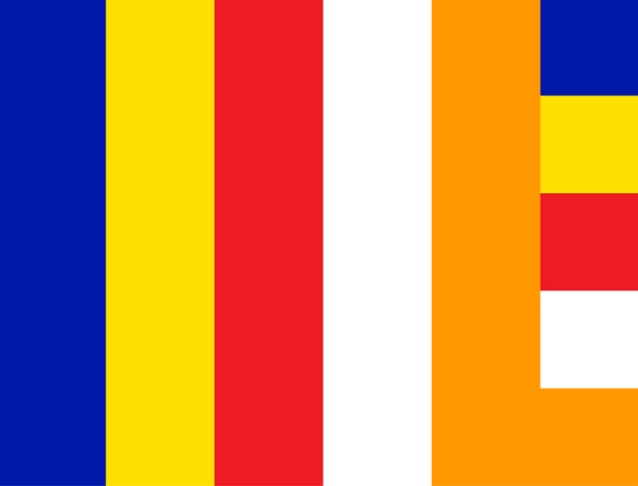 Drapeau bouddhiste signification des couleurs