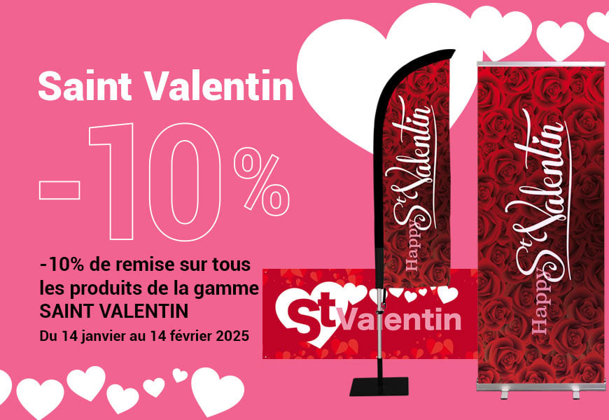 Saint Valentin communication visuelle